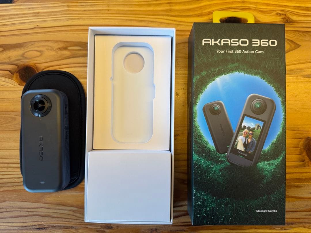 【ほぼ新品】akaso360 Amazon | AKASO 360 360度カメラ アクションカメラ 128GB SDカード付き