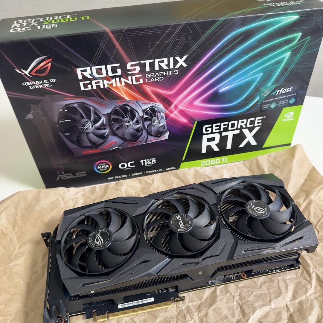 グラフィックボード・グラボ・ビデオカード ASUS ROG Strix GeForce RTX 2080 Ti Amazon | ASUS NVIDIA RTX2080Ti 搭載 トリプルファンモデル 11GB ROG