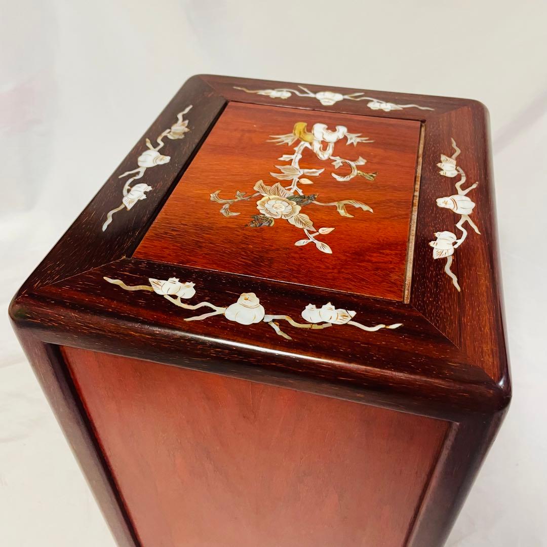 螺鈿家具 螺鈿細工 唐木 引き出し 五段 チェスト - メルカリ