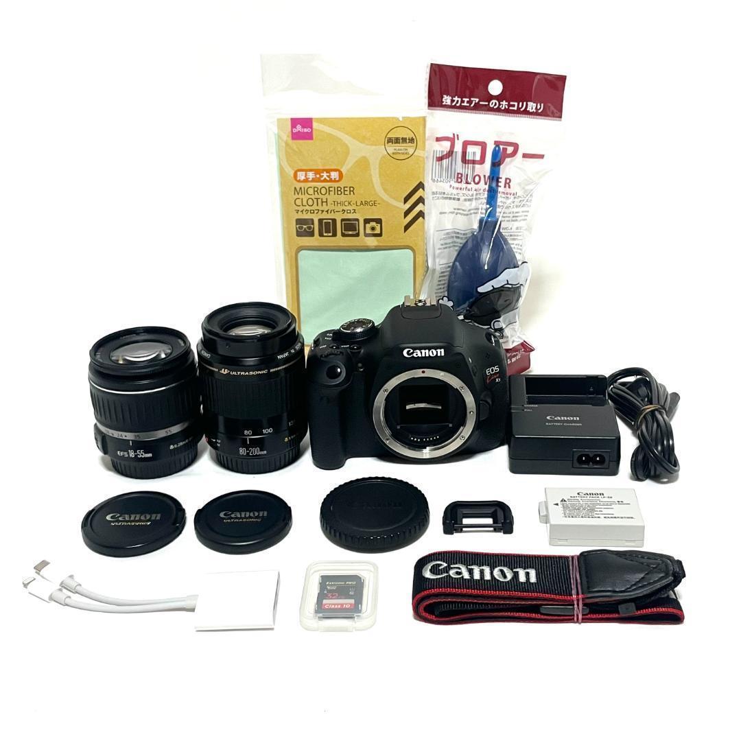 初心者も安心❣️ Canon EOS Kiss X5 Wズームセット USM搭載