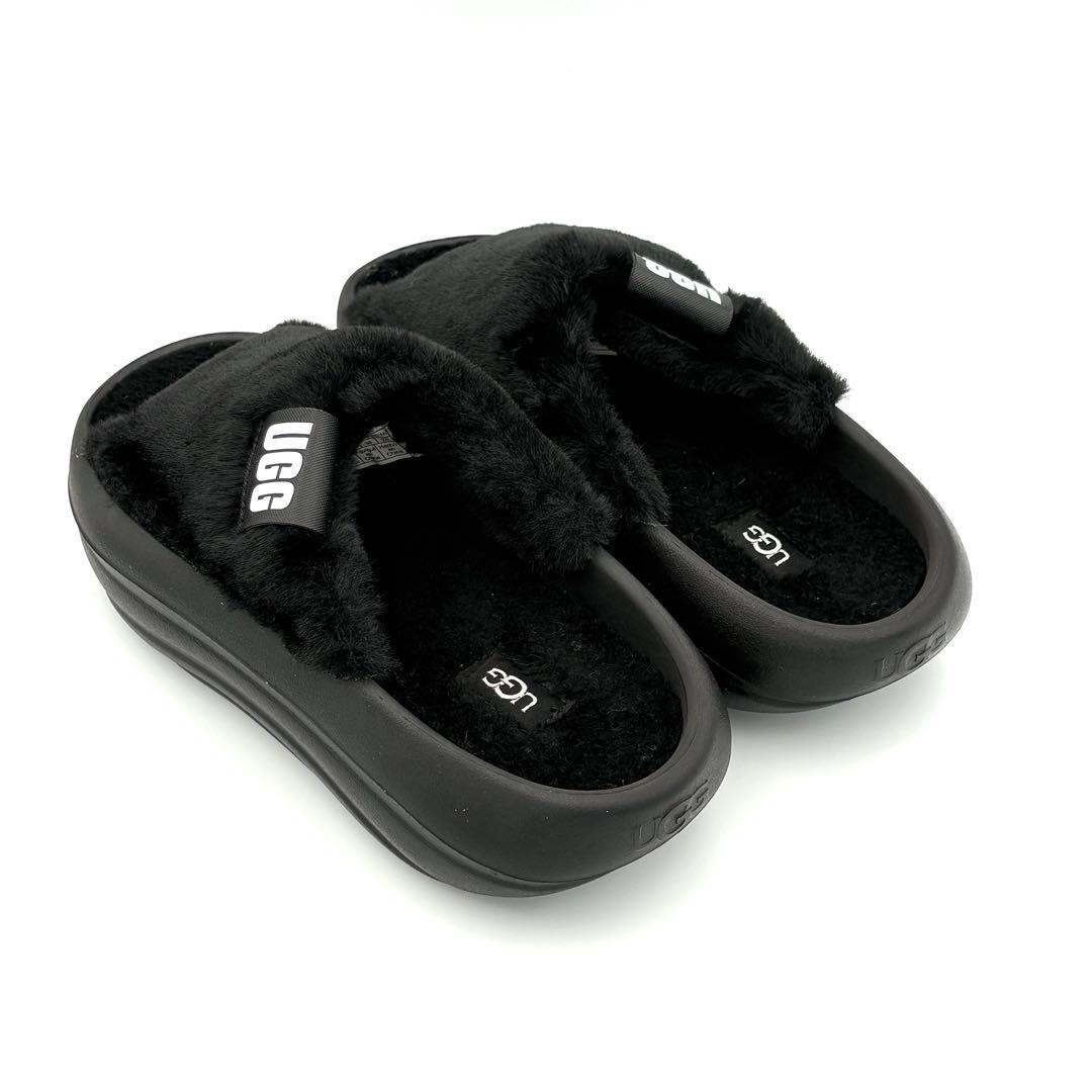 【新品級】UGG アグ ボアサンダル ムートン 24.0cm