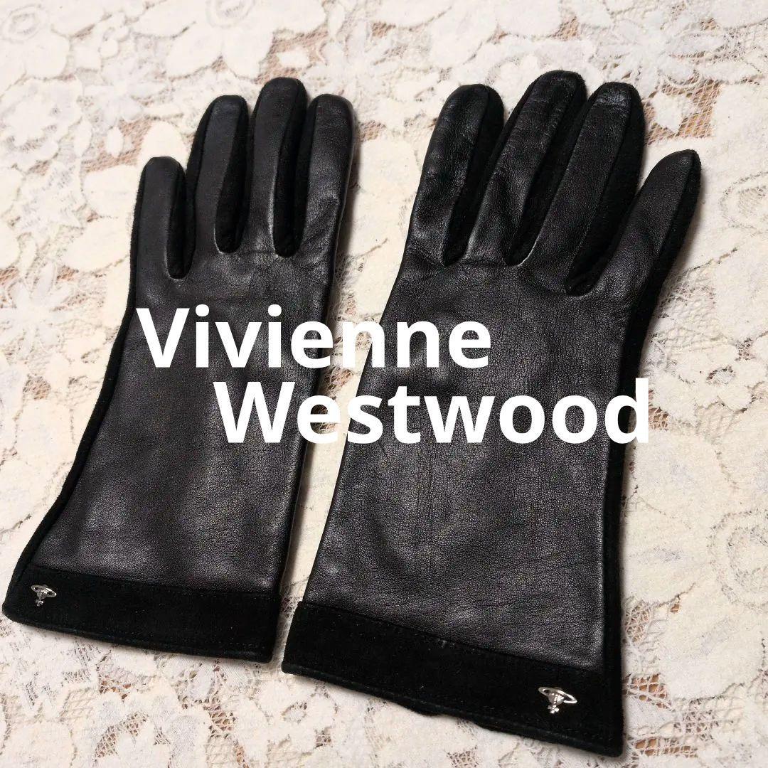 ヴィヴィアン・ウエストウッド レザー 手袋 ブラック - メルカリ