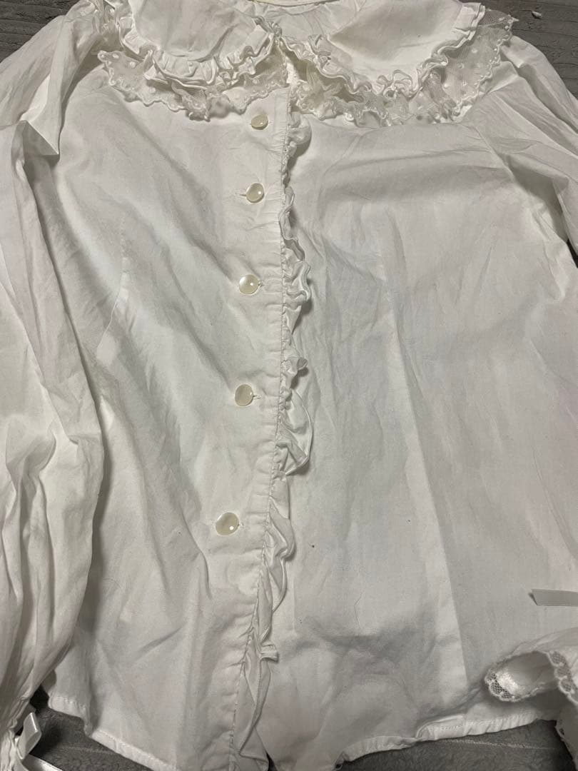 Angelic Pretty ホワイトフリル襟長袖ブラウス OC1788144063