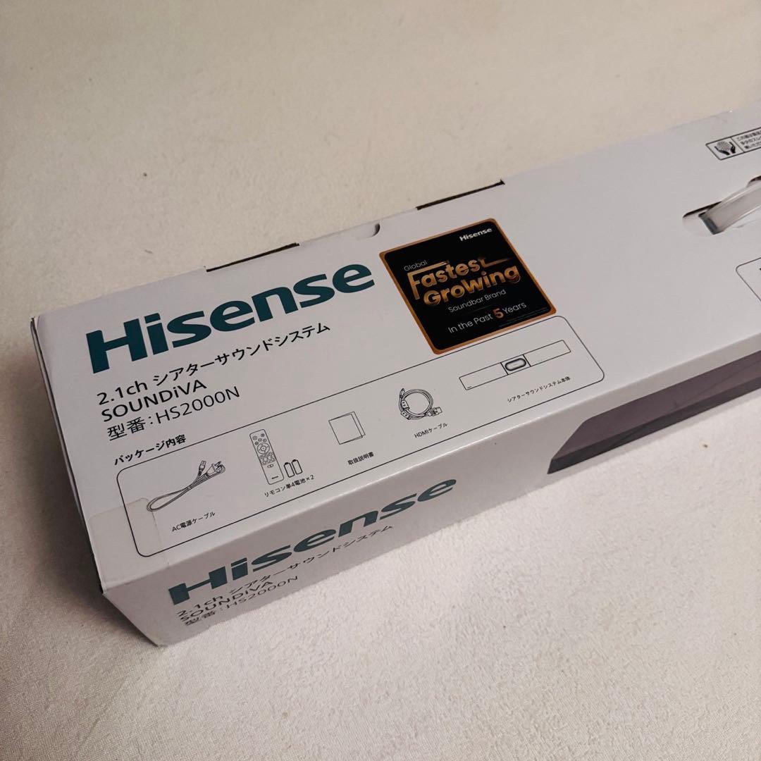 【新品】Hisense HS2000N 2.1ch サウンドバー