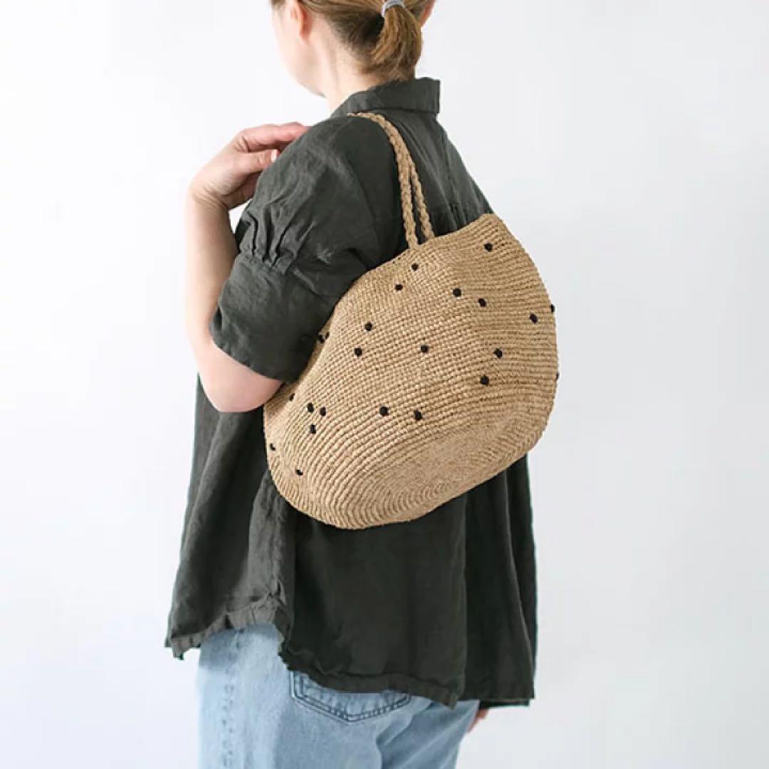 NORO MADRAGUE PLUMETIS POIS M かごバッグ かぐれ