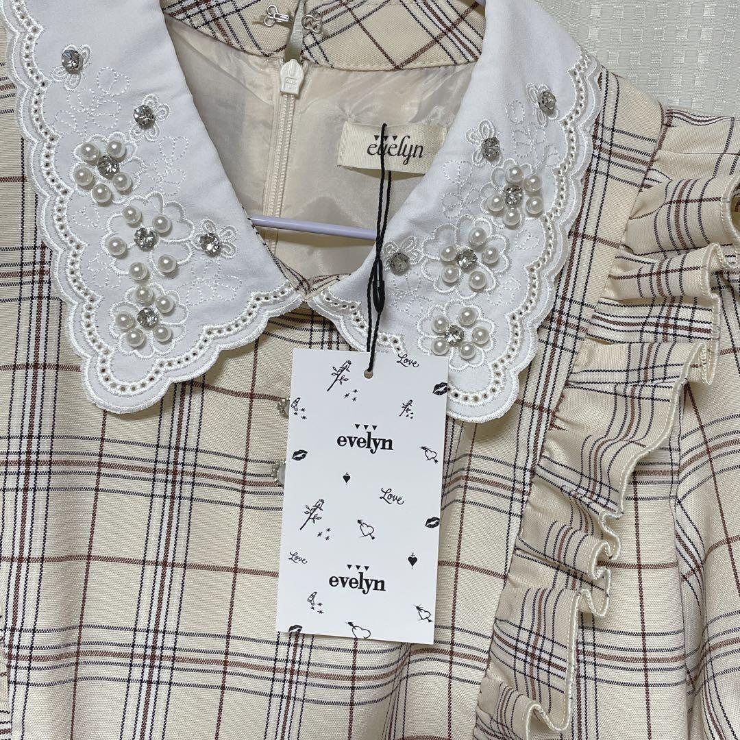 evelyn 】襟付きタックワンピース - メルカリ