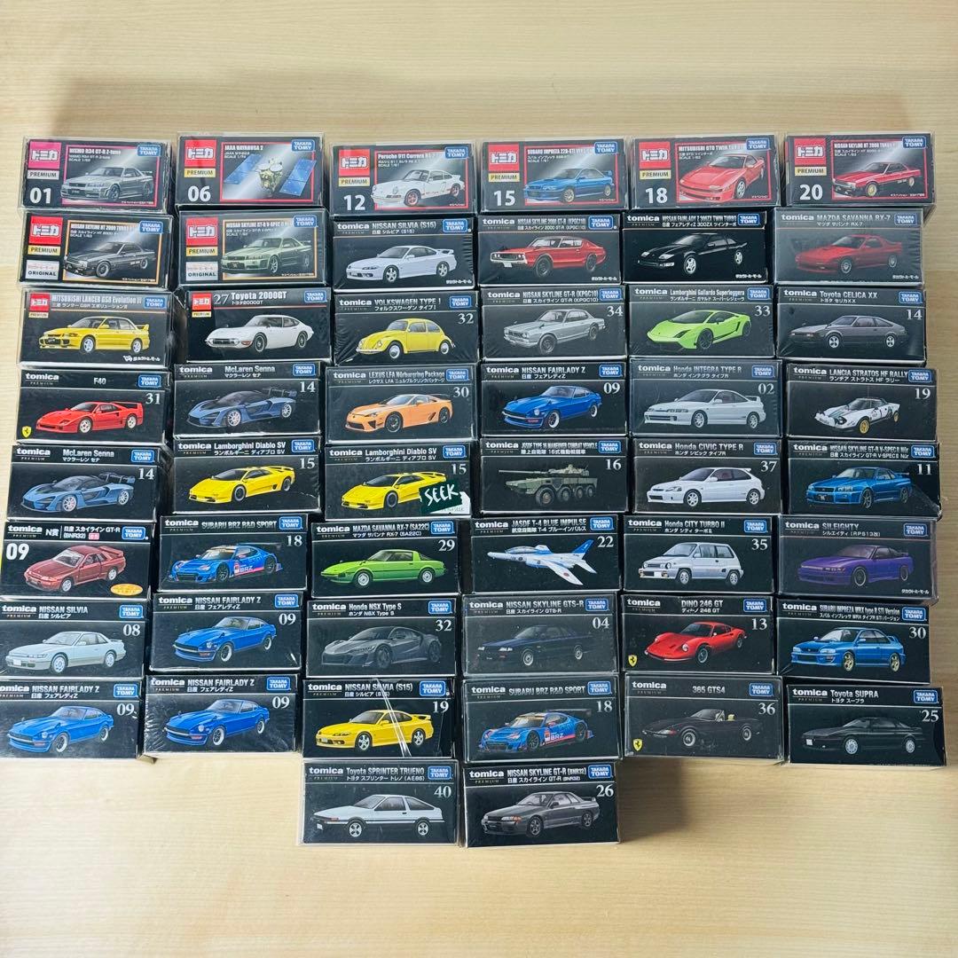 トミカプレミアム シュリンク付き クリアケース付き 初期箱あり 50台