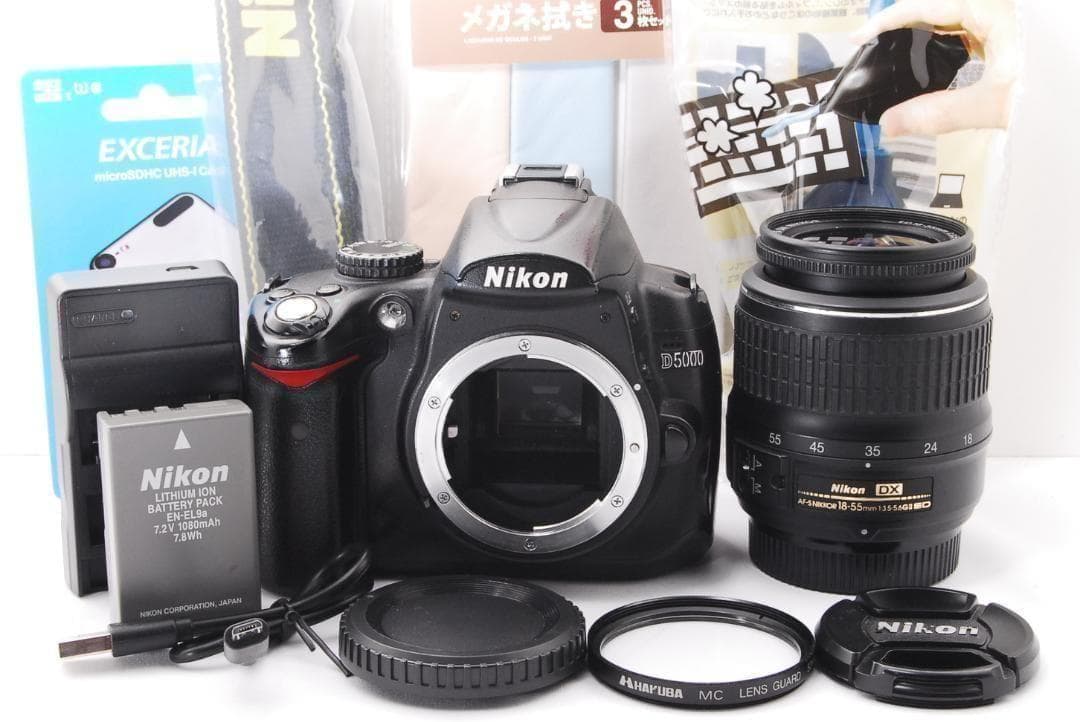 Nikon D5000 一眼レフカメラ シングルレンズセット スマホt転送 - メルカリ