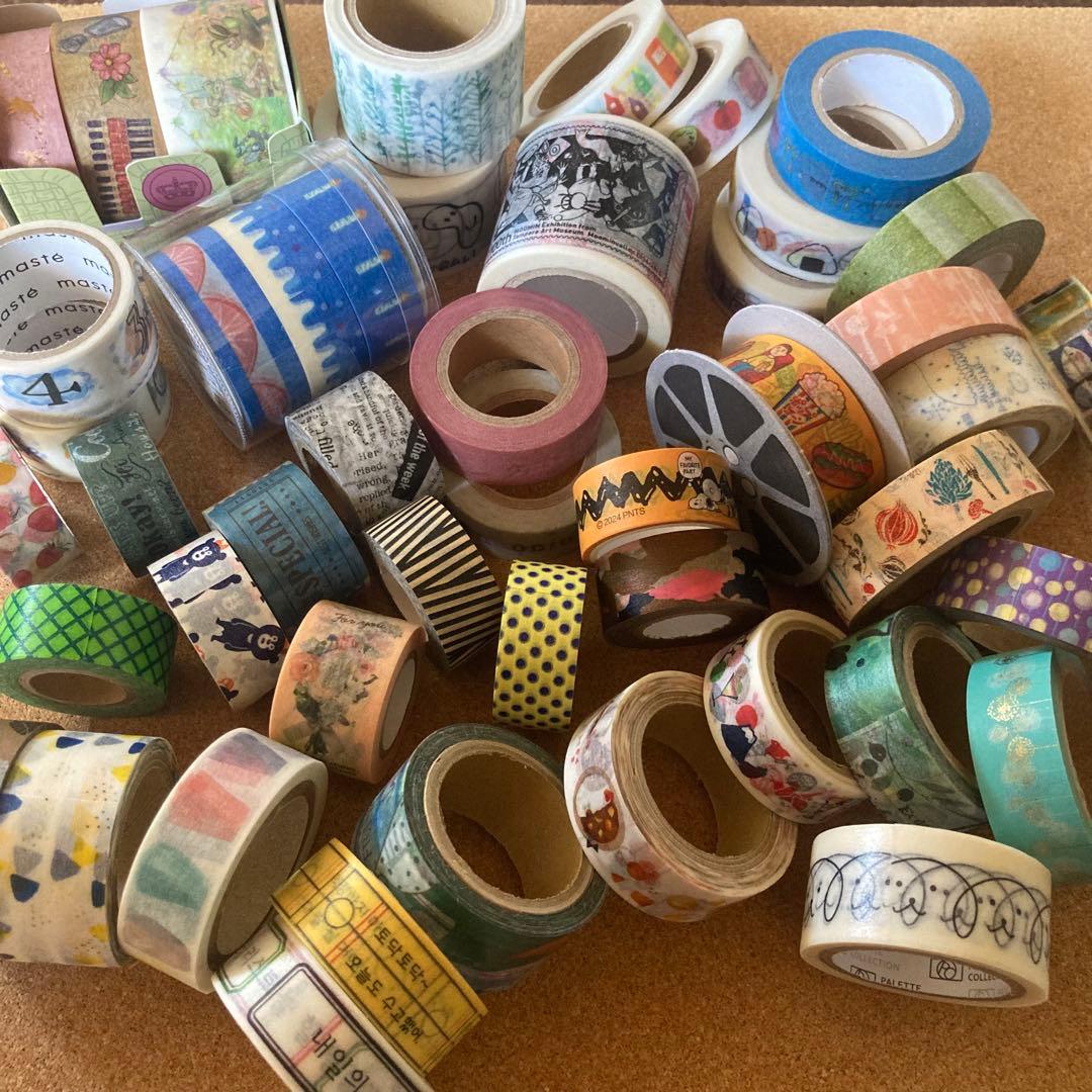 マスキングテープ他139点セット/無印良品2段引き出し収納付き