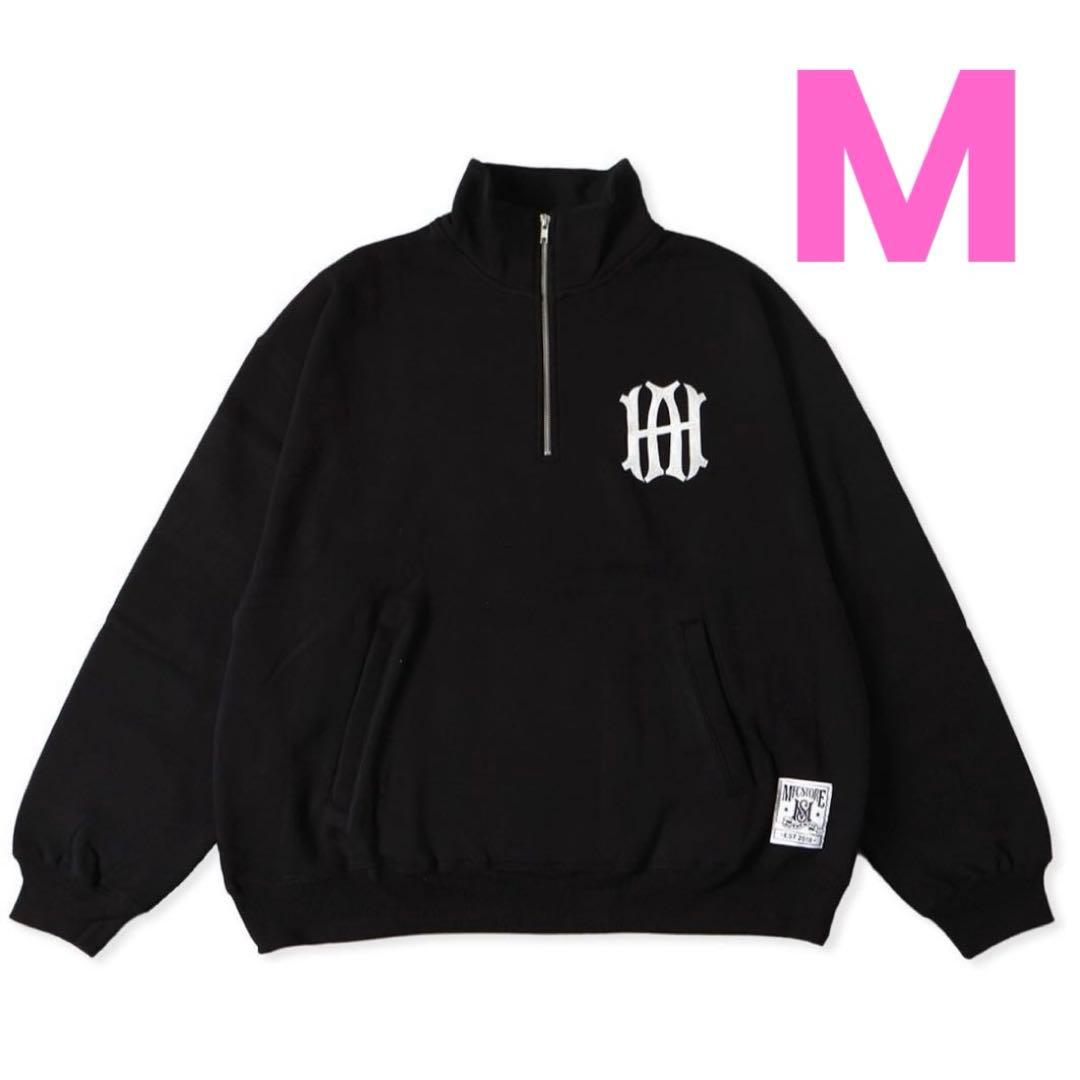 浜崎あゆみ MFC コラボ ハーフジップスウェット Mサイズ BLACK - メルカリ