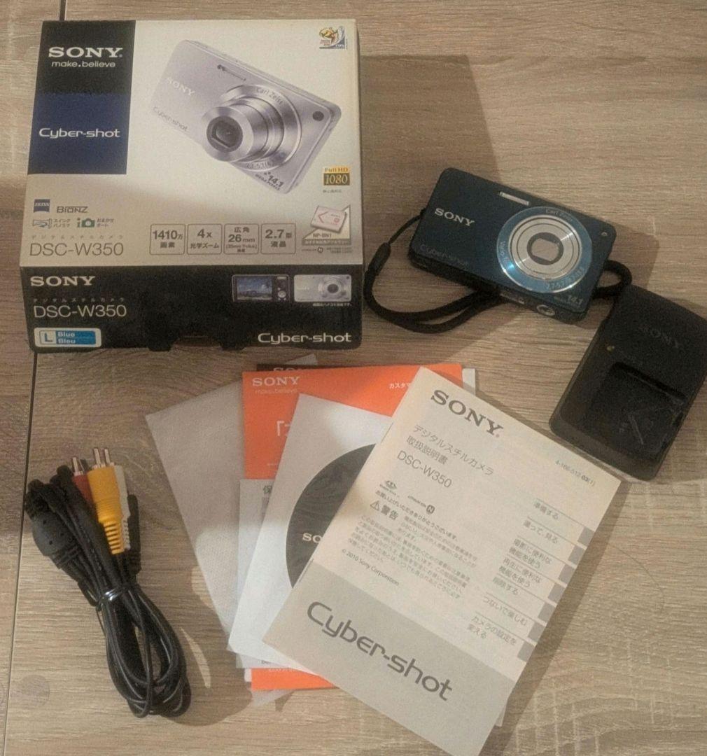 ♥大特価お値下げ♥ SONY Cybershot DSC-W350 ブルー 美品 Amazon | SONY デジタルカメラ Cyber-Shot(サイバーショット) W350