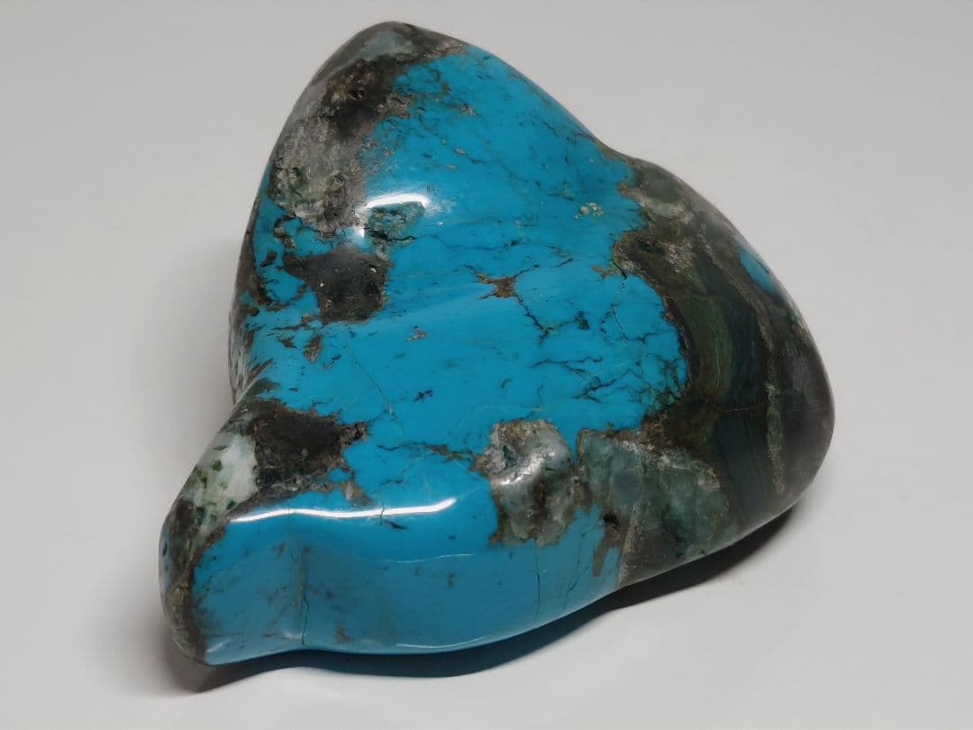 ターコイズ 204g トルコ石 原石 鑑賞石 自然石 誕生石 鉱物 鉱石 水石