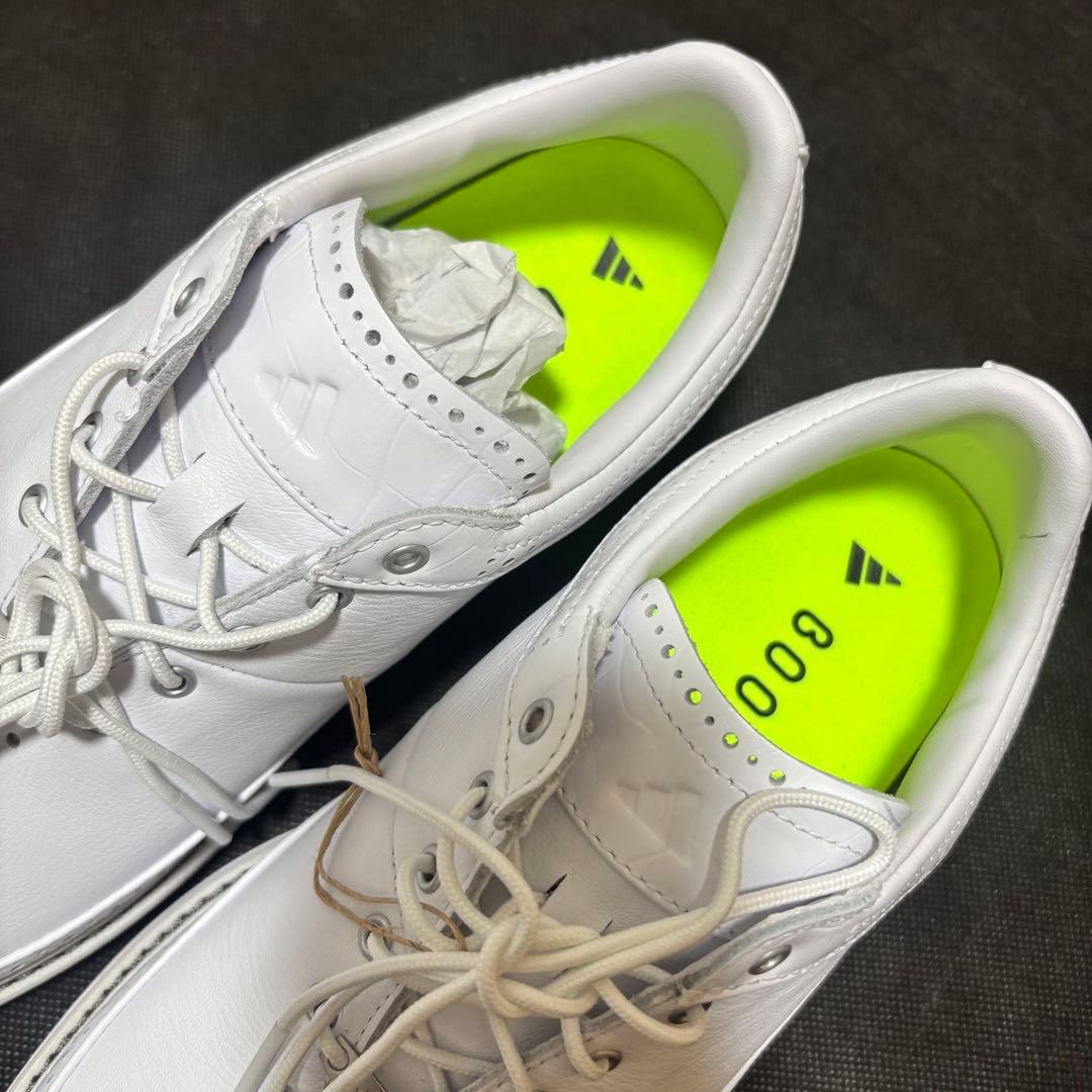 25.5cm adidas Golf MC80 ゴルフシューズ ID4748 白