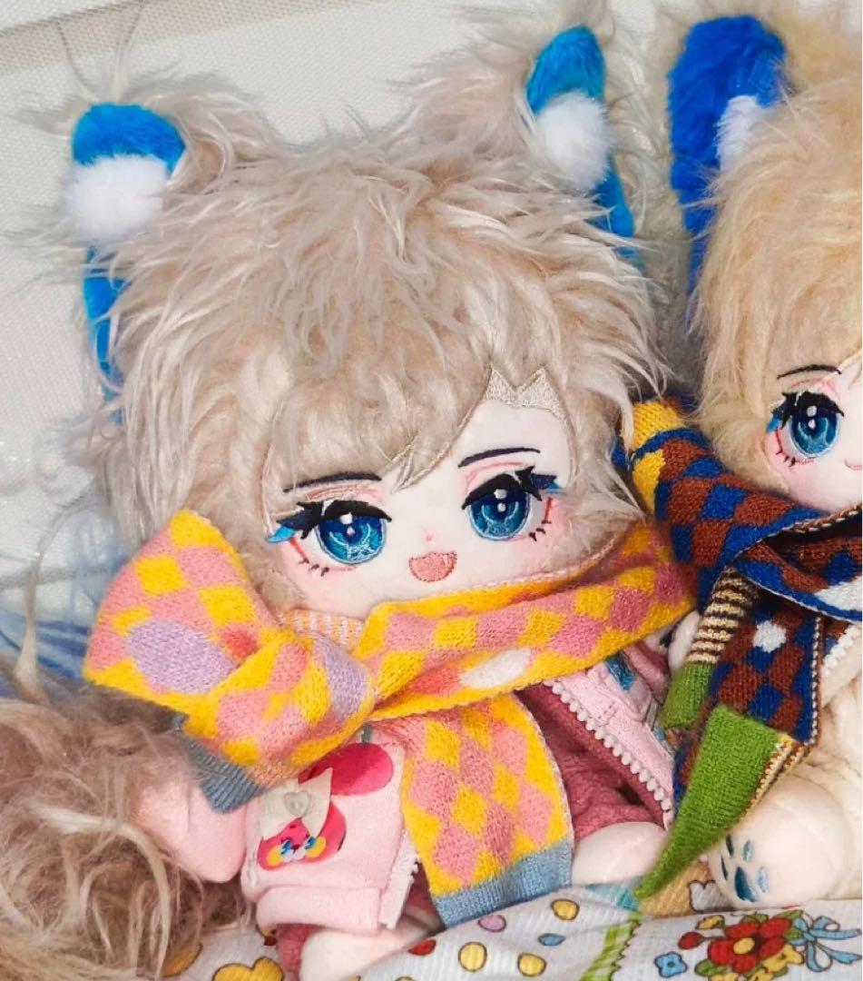 《金髪青メッシュ青目》大人気な激レア可愛い着せ替えぬいぐるみ《20cm》