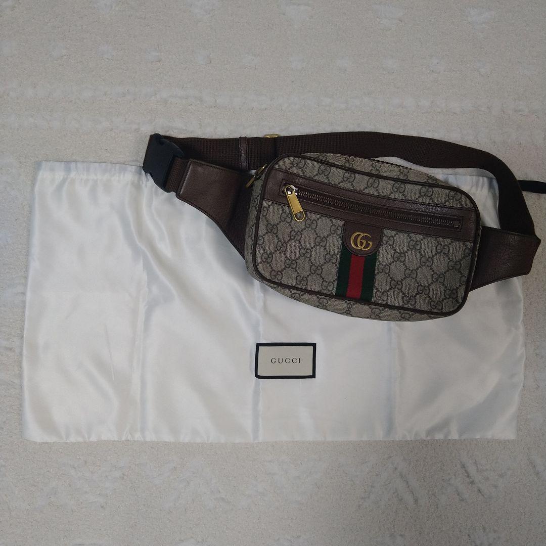 GUCCI ウエストポーチ GGパターン - メルカリ