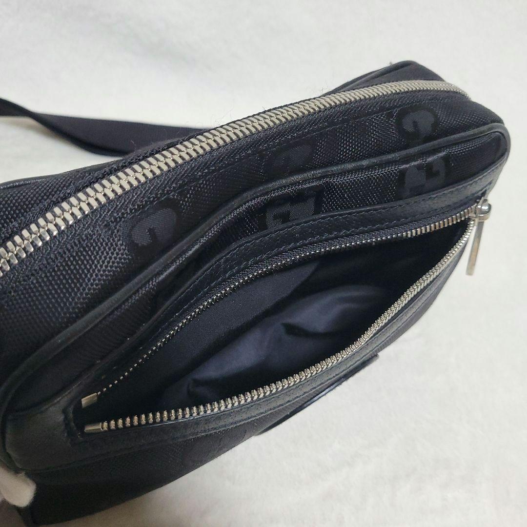 現行 美品】GUCCI ボディバッグ オフザグリッド GG柄 631341 黒 - メルカリ