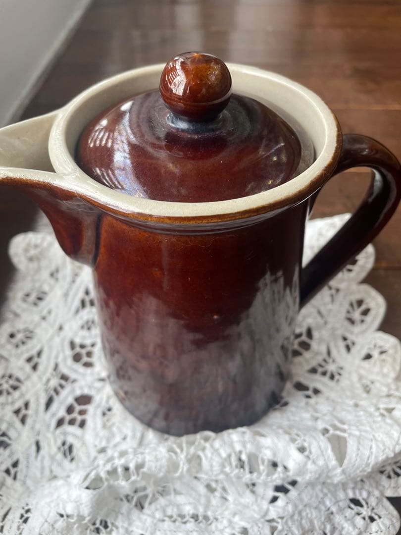 アンティーク デンビー denby ポット コーヒーポット ブラウン - メルカリ