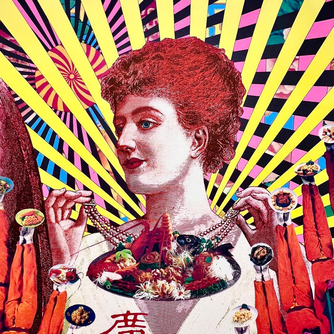 激レア！横尾忠則1989年制作サイン入り渋谷中華 「廣家」B1ポスター