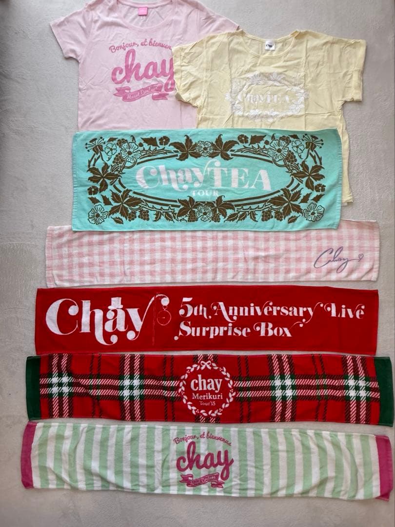【中古品】chayツアーグッズ chay初の全国ツアー『ハートクチュール ツアー』オリジナルグッズ発売