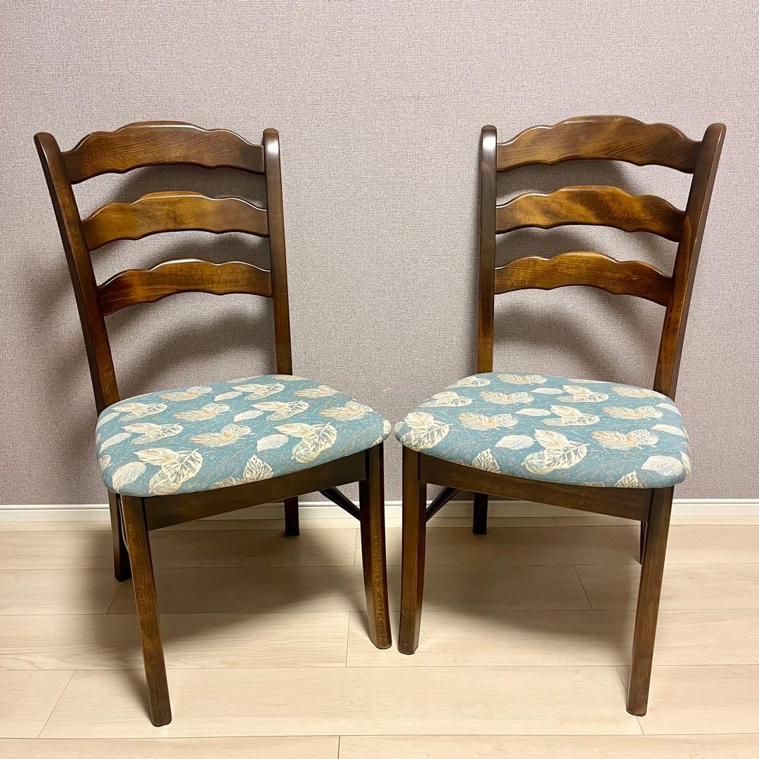 カリモク コロニアル ダイニングチェア 2脚セット ① COLONIAL（カリモク家具） カリモク コロニアル ダイニングチェア