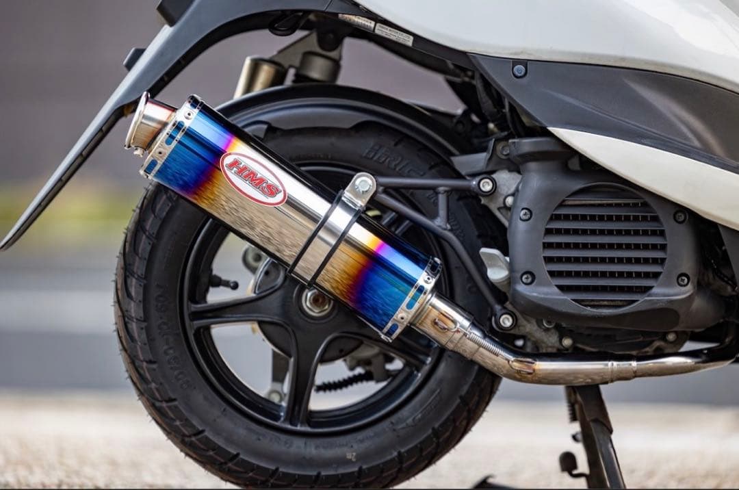 ヤマハ ジョグ ZR SA36J /39J HMS製 B2X マフラー ブルー 新品 未使用 在庫有り平日に即日発送ヤマハ ジョグ / ZR SA36J SA39J