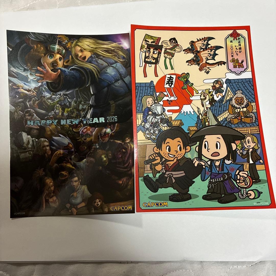 カプコン CAPCOM STORE 年賀状デザインポストカード 2026 2枚 - メルカリ