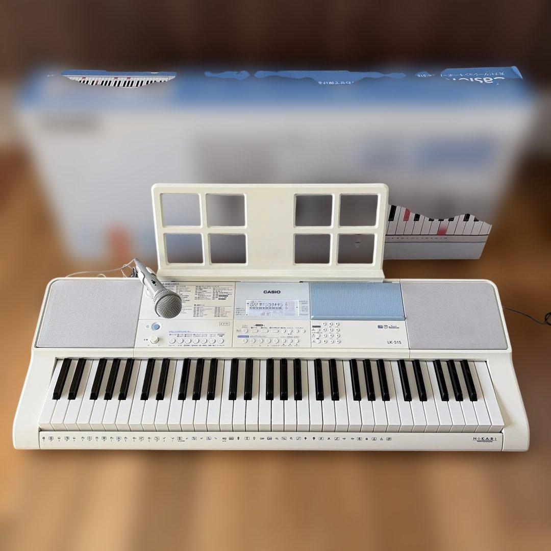 CASIO カシオ LK-515 キーボード 電子ピアノ 光ナビゲーションボード