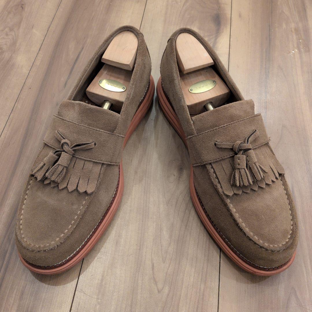 コールハーン 希少な10周年モデル スエード タッセルローファー - メルカリ