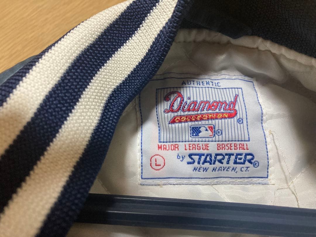 Yankees スタジャン L STARTER バックnewyork ネイビー - メルカリ