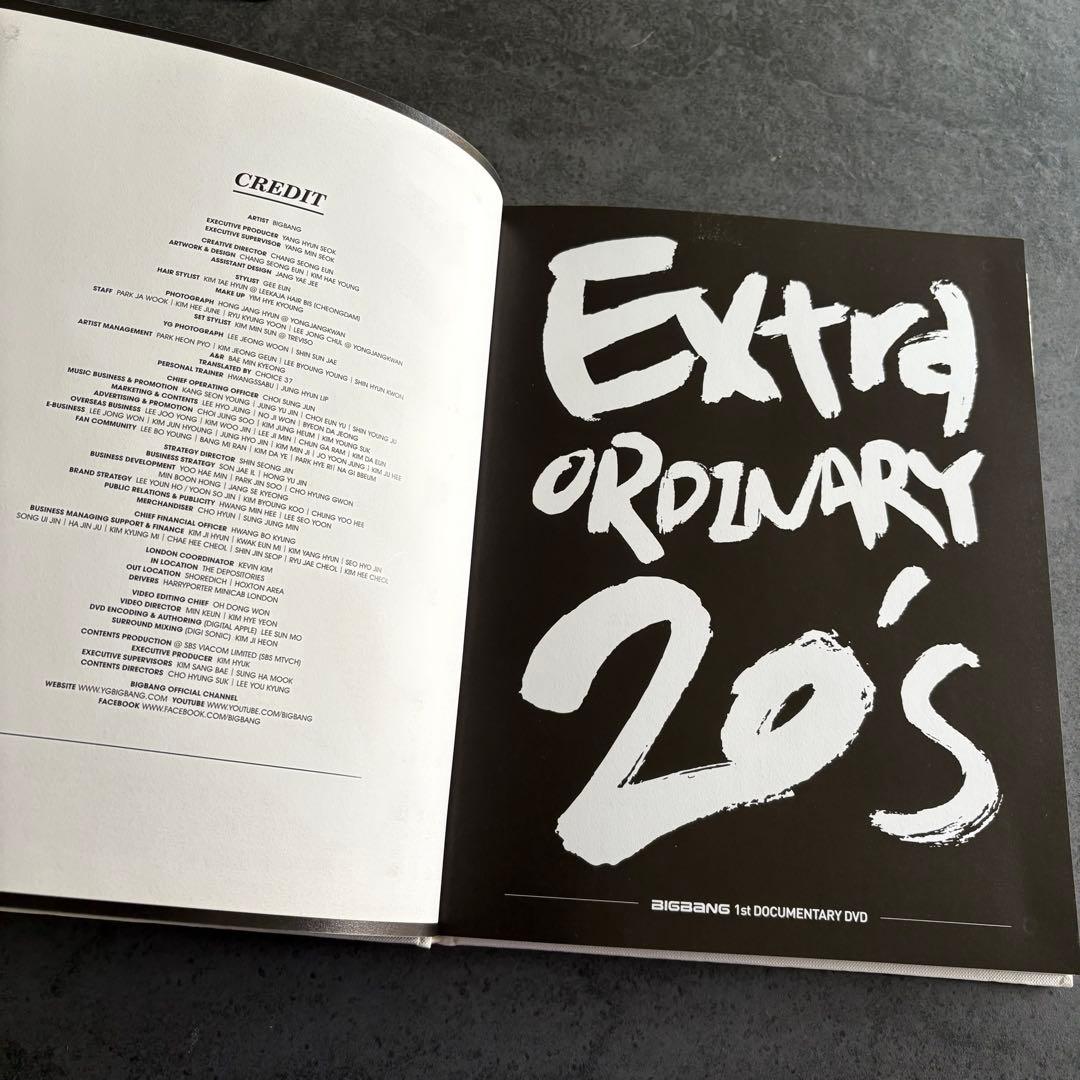 BIGBANG EXTRA ORDINARY 20's 写真集+2DVD - メルカリ