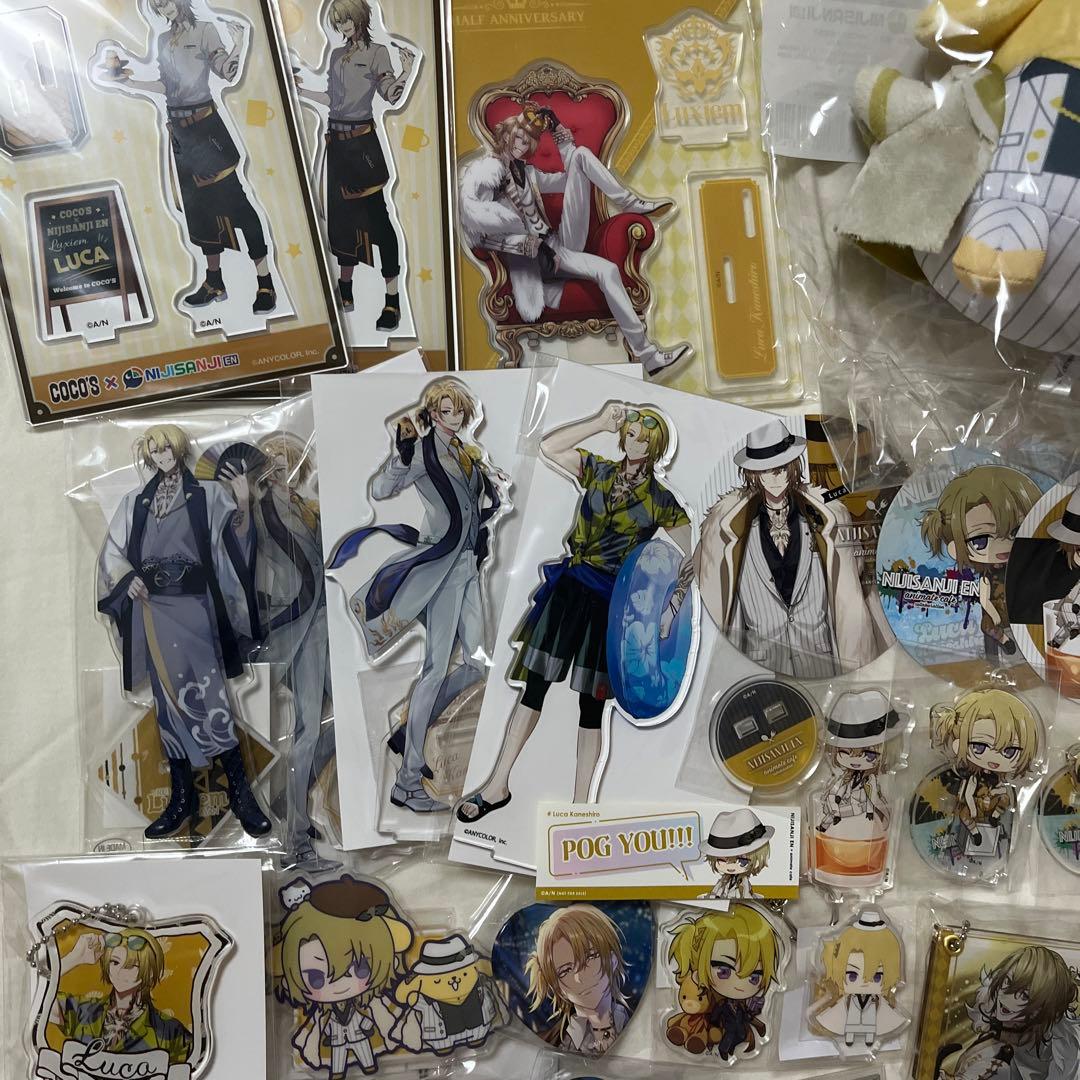 にじさんじENルカカネシロ グッズ47点まとめ売りアクスタ 缶バッジ