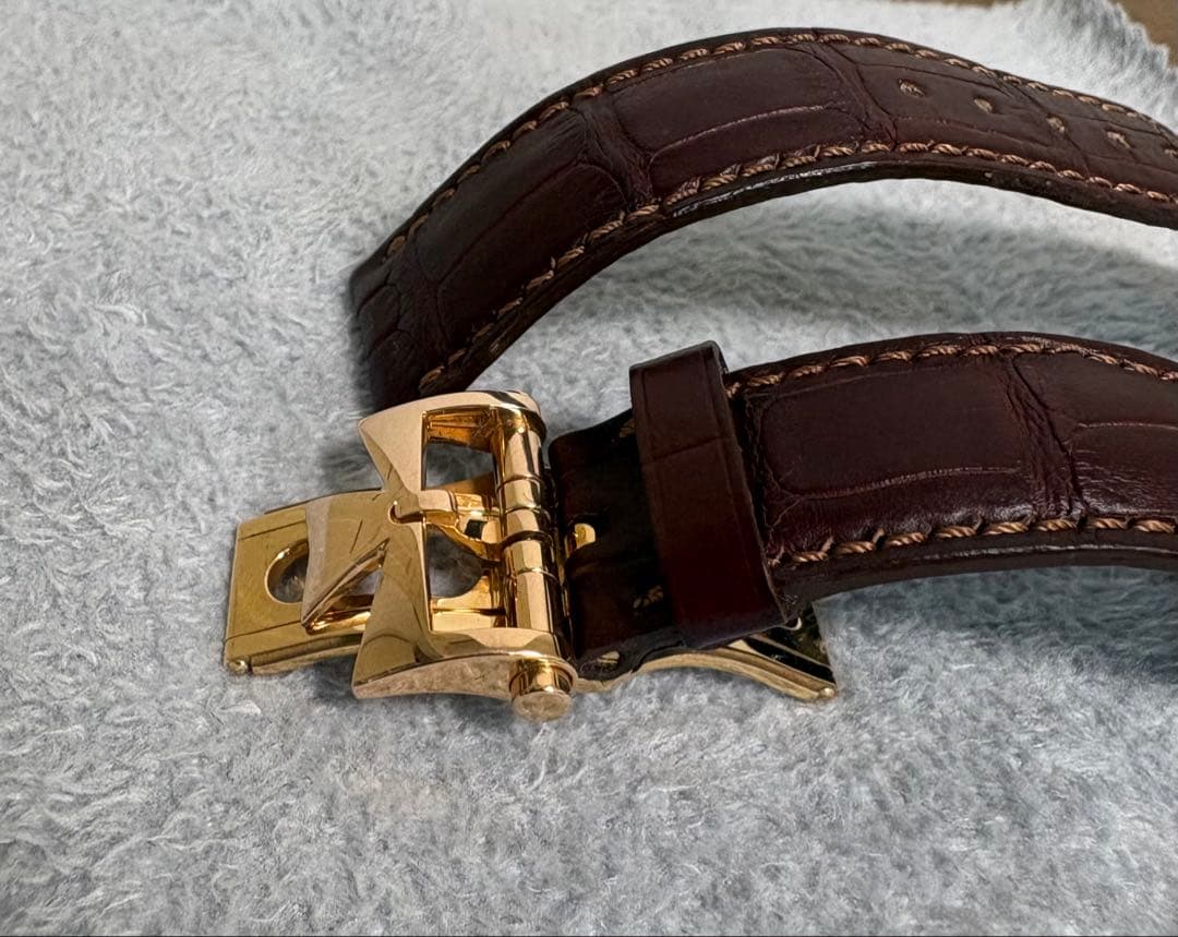 希少】ヴァシュロンコンスタンタン ピンクゴールドDバックル（レザー