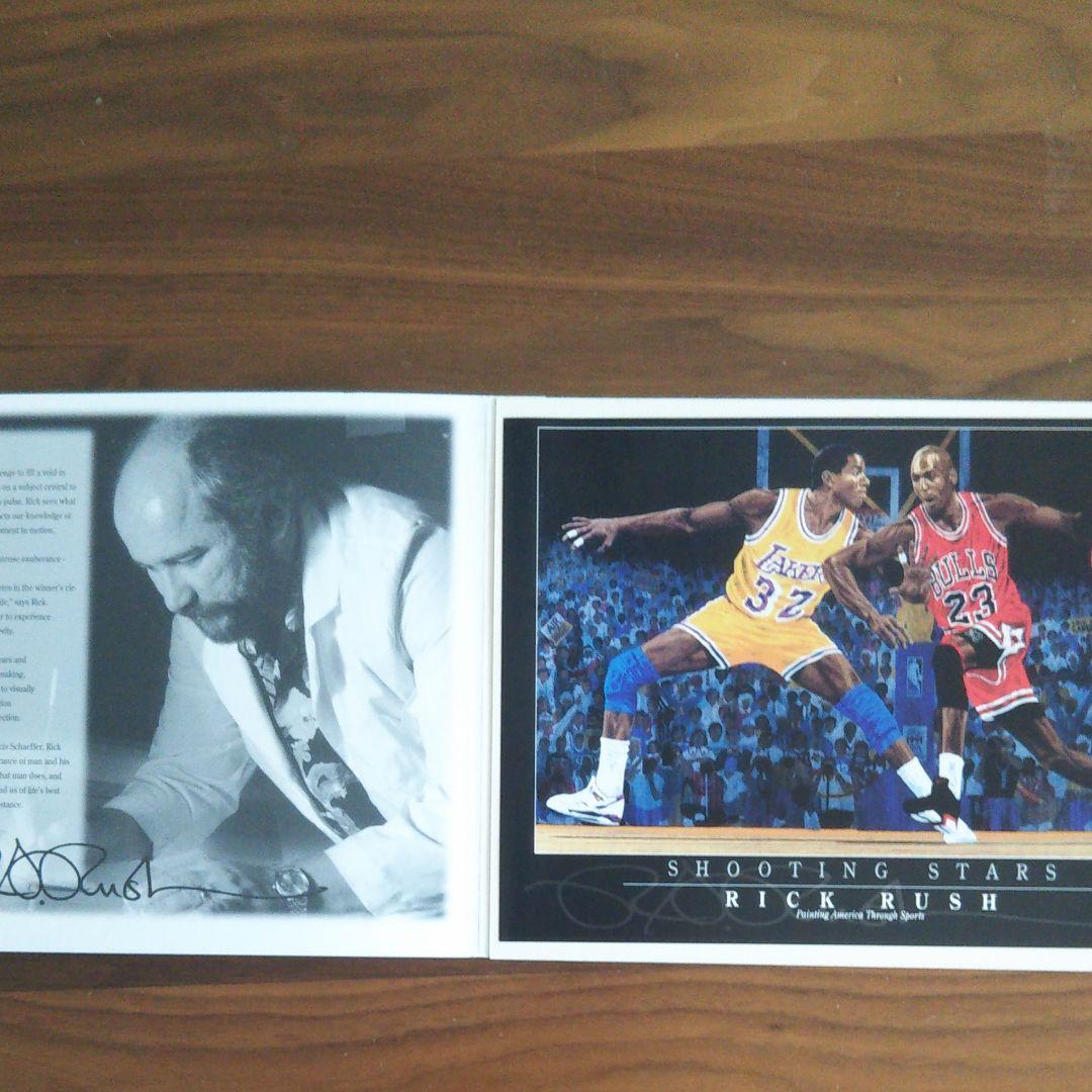 NBA マジックジョンソン マイケルジョーダン リトグラフ アート - メルカリ