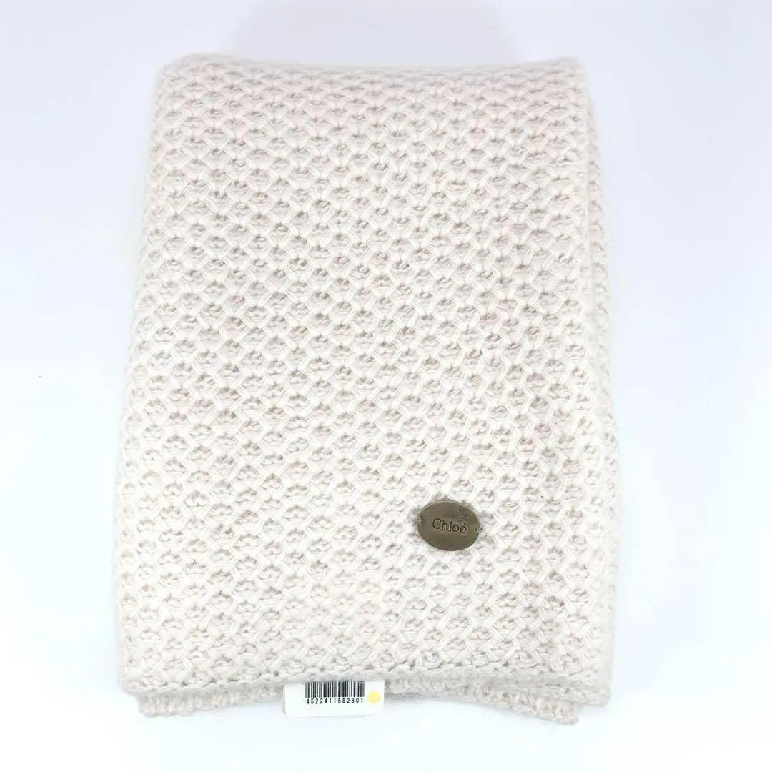 未使用タグ付き】 Chloe クロエ ネックウォーマー マフラー アンゴラ混