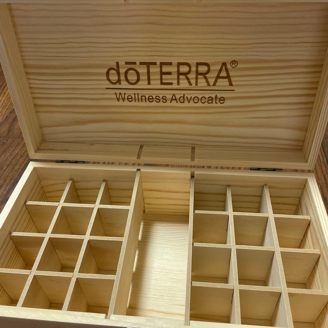 doTERRA】 木箱 ドテラ エッセンシャルオイル ウッドボックス 収納