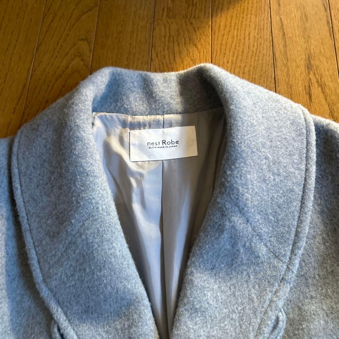 ネストローブ シェットランドモッサショールカラーコート - メルカリ