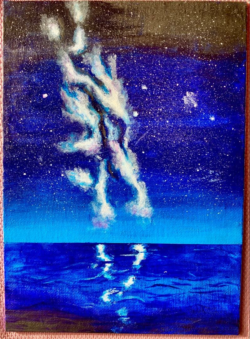 原画 「蒼を写す光」 アクリル画 一点物 - メルカリ