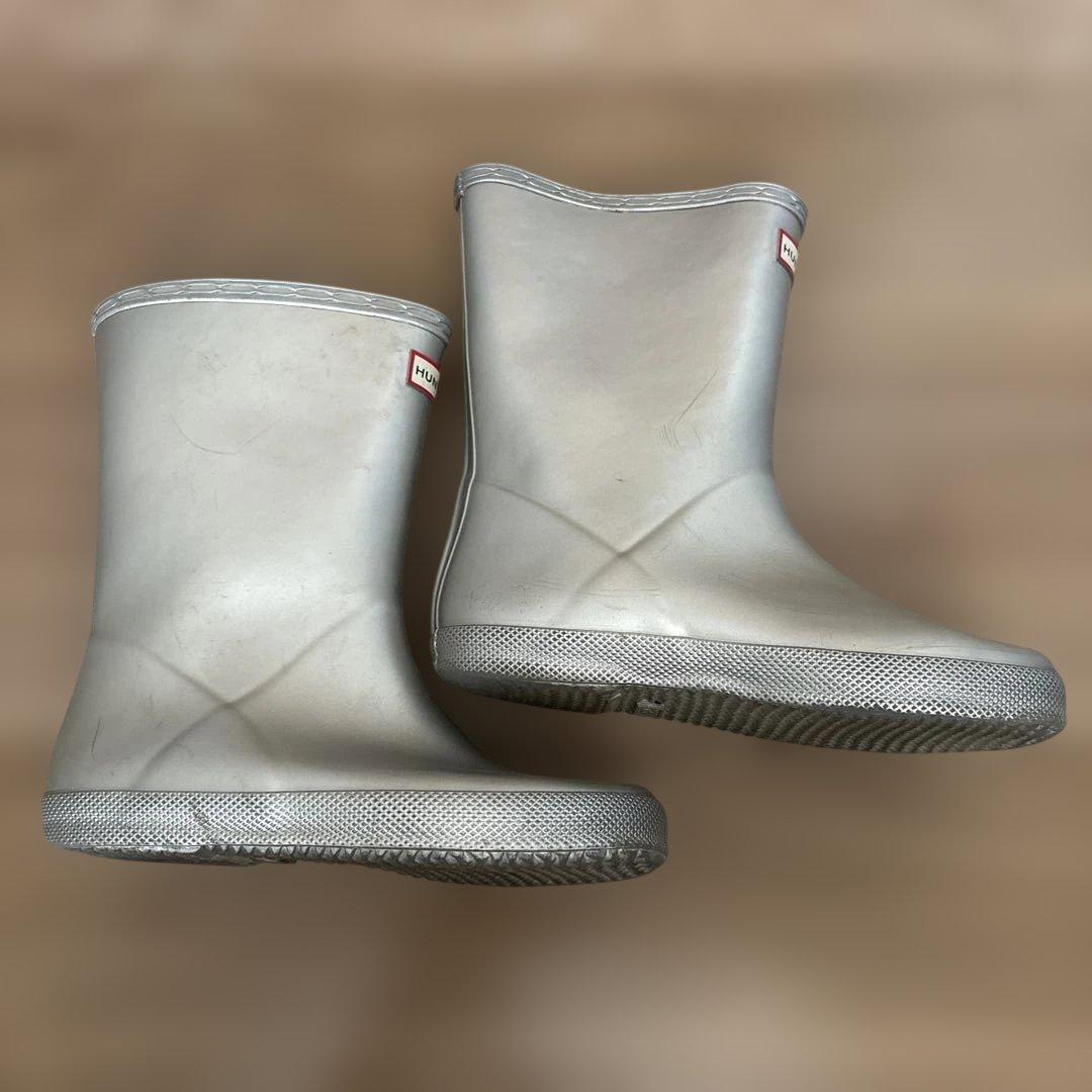 HUNTER シルバー 長靴uk13 20cm - メルカリ