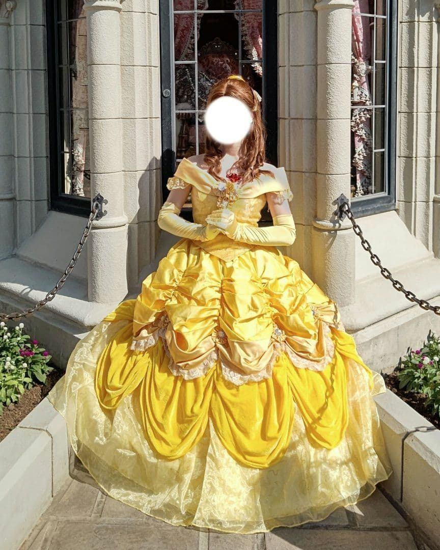 ディズニー ベル コスプレ ウィッグ付 ドレス Dハロ仮装 - メルカリ