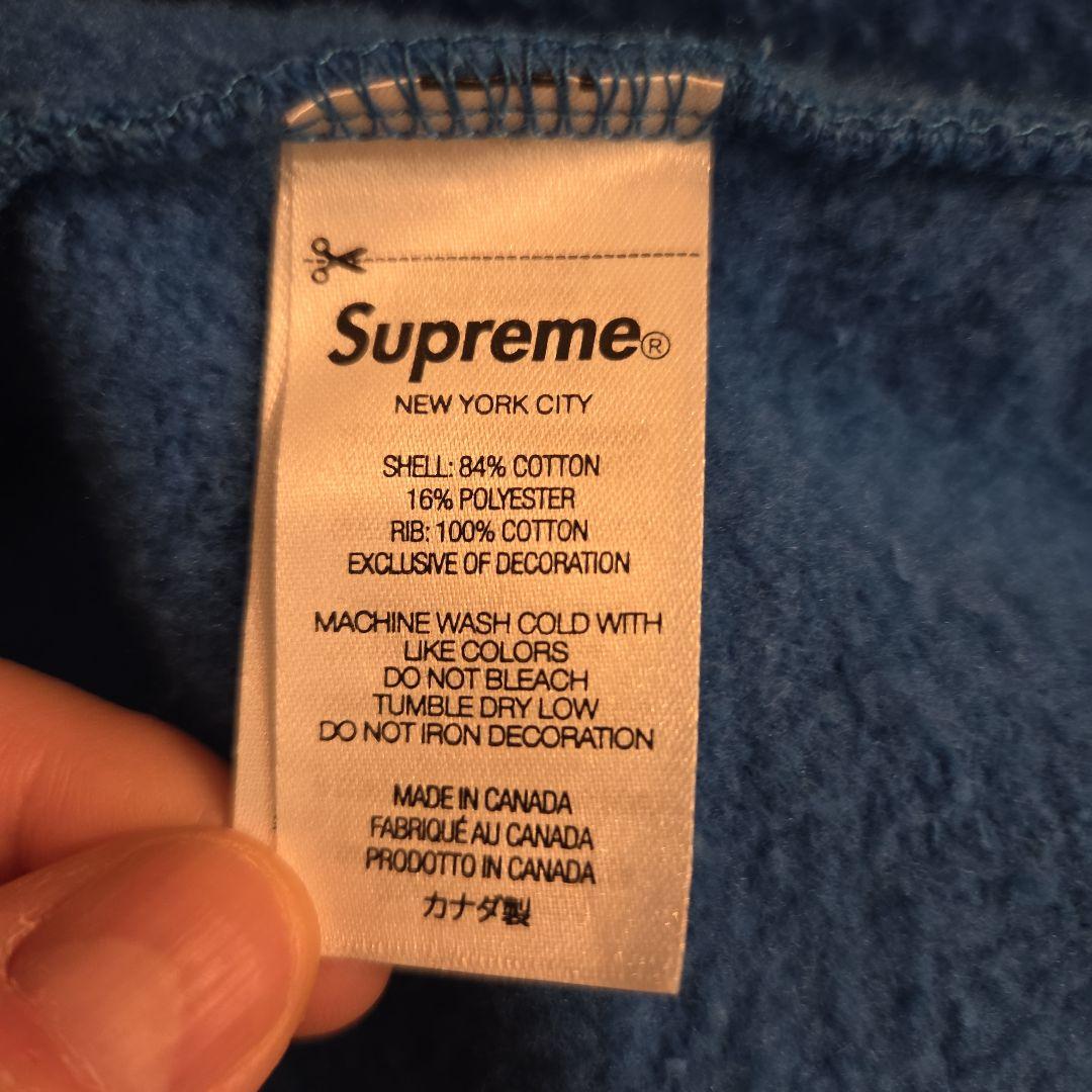 Supreme 青 22AW/BOX LOGO CREWNECK/トレーナーL - メルカリ