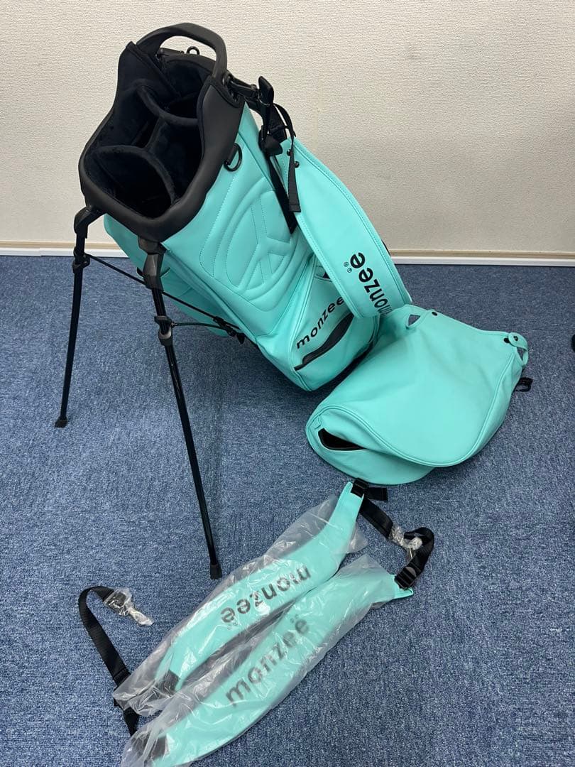 monzee】モンジー スタンド式キャディバッグ ティール - メルカリ