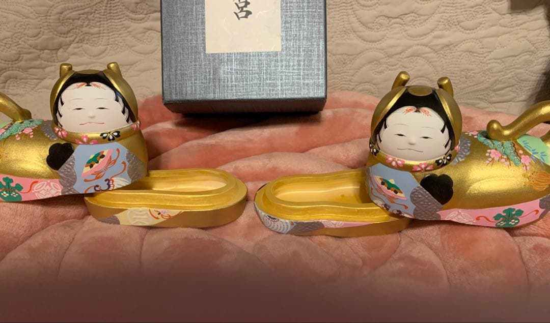 凡とろわ様専用•*¨*•.¸犬筥 ひな祭り 久月雛人形 黒柳徹子 柏木由紀子