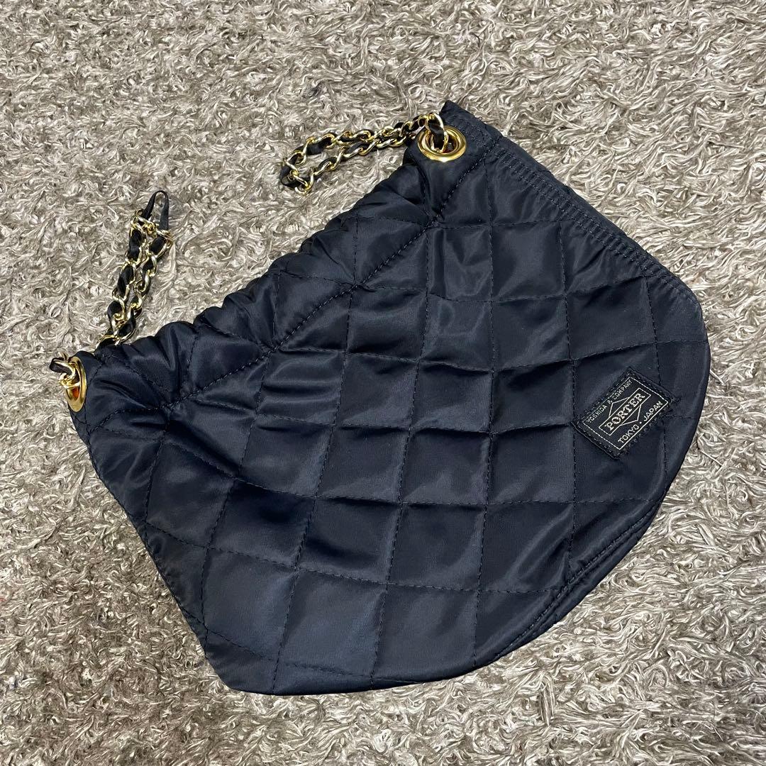 PORTER 吉田カバン NEXUSVII キルティング巾着バッグ チェーン - メルカリ