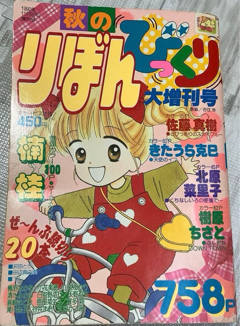 りぼん りぼんびっくり 増刊号 付録 無 吉住渉 小花美穂 水沢めぐみ シール りぼん りぼんびっくり 増刊号 付録 無 吉住渉 小花美穂 水沢めぐみ