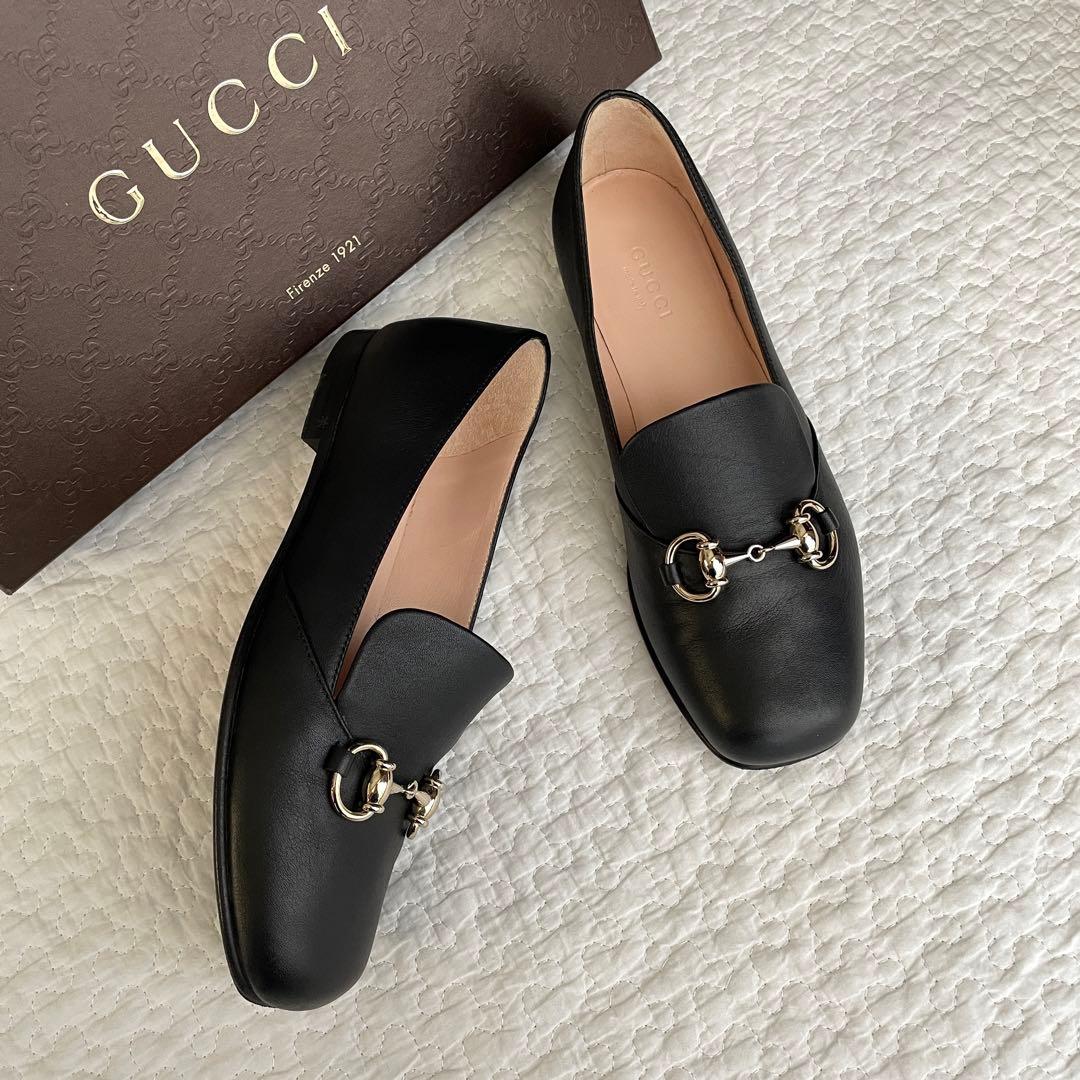 美品✨GUCCI ホースビットパンプス ggキャンバス 22.5cm