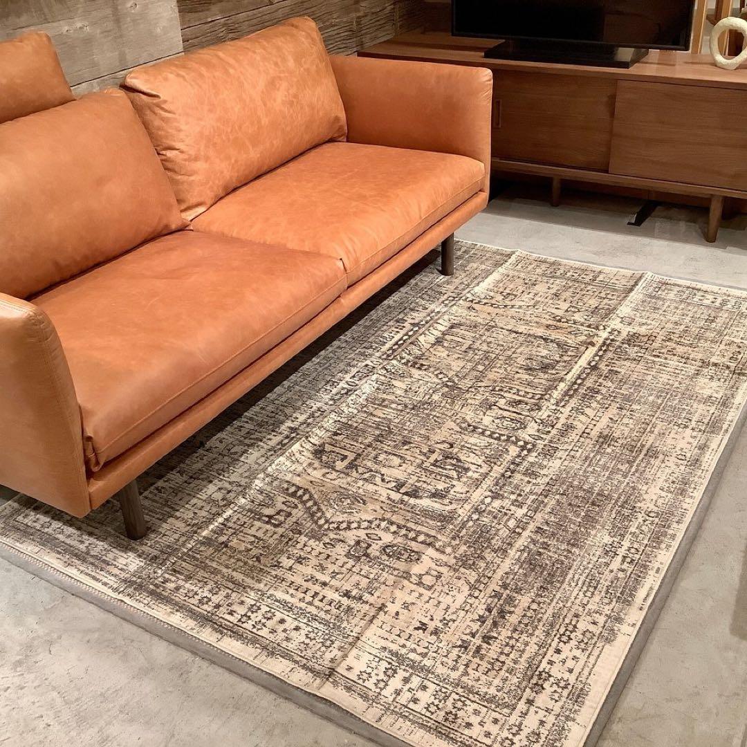 みるみる様専用 unicoラグ NEVELネヴェル ベージュ 120×180cm - メルカリ