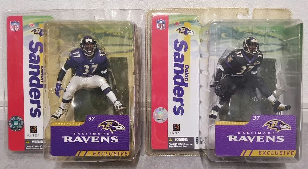 【激レア　未開封】NFL　マクファーレン　2体セット　★ディオン・サンダース★ Mcfarlane マクファーレン NFLフィギュア ライス＆サンダース - メルカリ