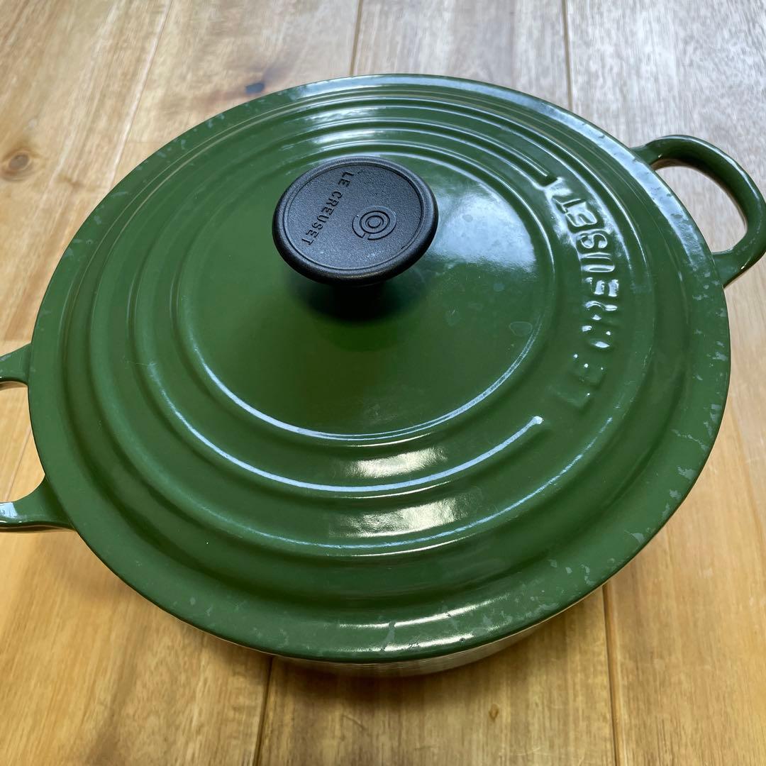 ル・クルーゼ 20cm 緑 ココット・ロンド 鍋 グリーン - メルカリ