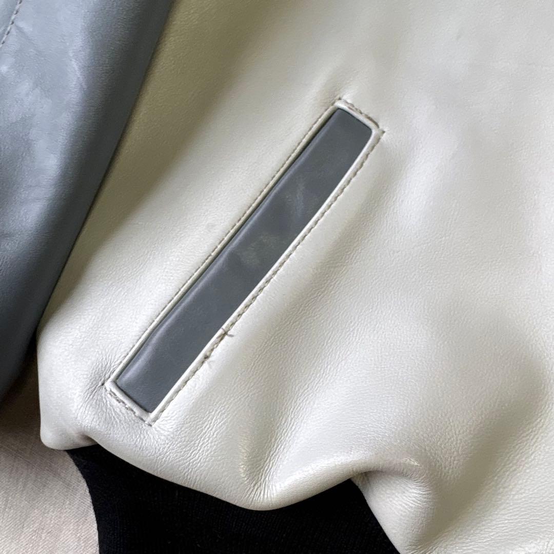 希少ビックサイズ VANSON オールレザー スタジャン チームジャケット