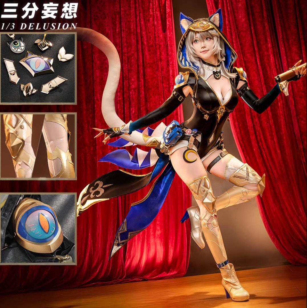 崩壊スターレイル 三分妄想 サフェル コスプレ衣装 ウィッグ 靴追可能